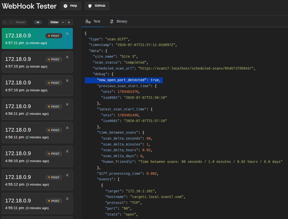 Webhook Alert